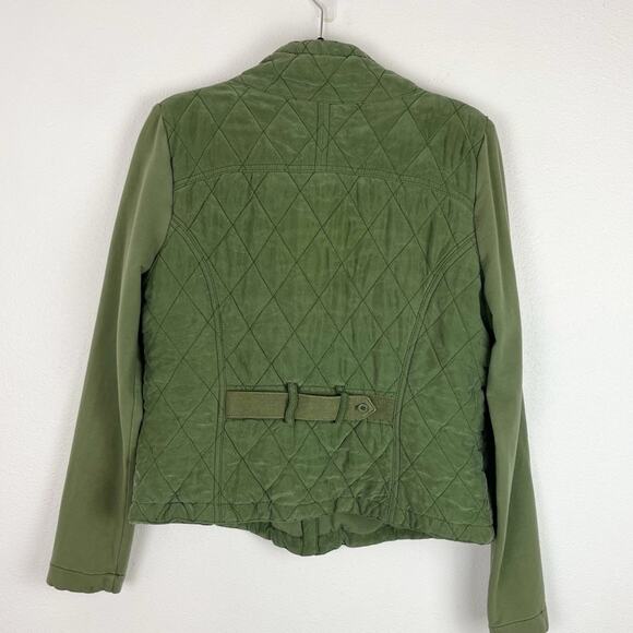 Anthropologie Marrakech Phoebe Quilted Jacket So Soft Olive Green Medium - Picture 4 of 7